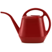 Fasmov front view burnt red watering can showing compact shape and easy storage benefit