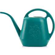 Fasmov front view green watering can showing compact shape and easy storage benefit