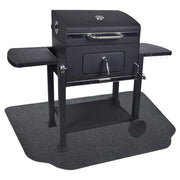 Fasmov front view showing full charcoal grill mat and protective coverage
