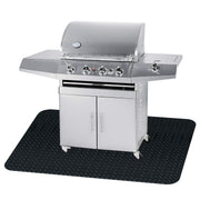 Fasmov front view of 48x36 grill mat protecting deck from spills