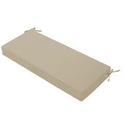 Favoyard bench cushion front view showing clean beige finish and fit benefits