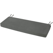 Favoyard bench cushion front view showing grey cover and clean lines for stylish seating