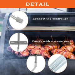 FCCUM probe mounted inside grill showing correct placement for consistent data