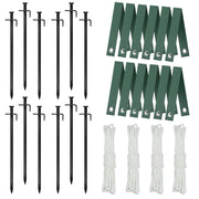 FCENDS front packaging showing full tree stake kit and contents benefit organization