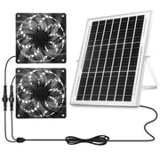 FDJTPOIU front view of panel and dual fans showing complete kit benefits