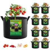 FEED GARDEN front view of eight packed grow bags showing capacity and value