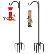 FEED GARDEN assembled shepherd's hook showing full pole and hook for stable hanging