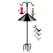 FEED GARDEN front view of full 92-inch shepherds hook showing stability