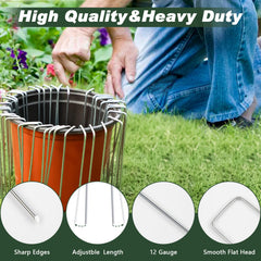 FEED GARDEN sharp tip detail illustrating easy soil and sod penetration