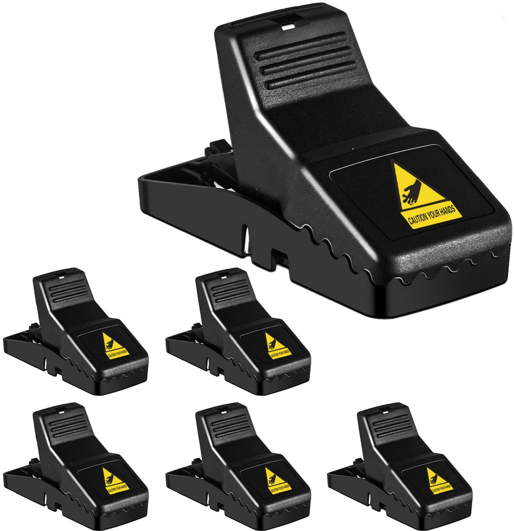 Feeke front view of one trap and packaging showing compact sanitary design