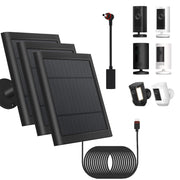 Fehuatenda front view of solar panel showing sleek waterproof housing and robust frame benefits continuous power