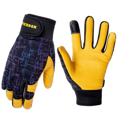 FEISHDEK front view showing glove design and logo, clear protection