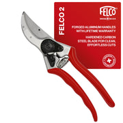 FELCO F2 front angle pruner showing compact form and precision handling benefit
