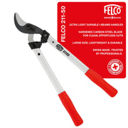 FELCO F211-50 front view showing handles and cutting head for ergonomic control