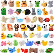 FEXIA front packaging showing 55 mini animal figurines and variety benefit