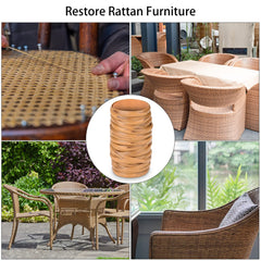 Feyart rattan next to yardstick showing 40m length for extensive coverage