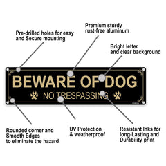 FHEGI sign mounted on wooden fence and gate showing secure placement benefit