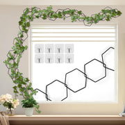 FHWTY front view of hexagon chain trellis showing length and modular design benefit