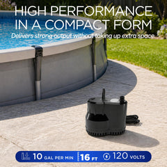 FibroPool housing close-up highlighting durable ABS plastic and corrosion resistance
