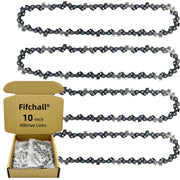 Fifchall front packaging showing four 10-inch S40 replacement chains, ready for storage