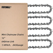 Fifchall front packaging of 12 inch chainsaw chain showing product clarity and value
