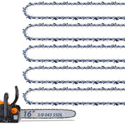Fifchall front packaging showing five 16-inch chains and compatibility info