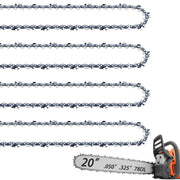 Fifchall front packaging showing four 20 inch chains, clear compatibility list