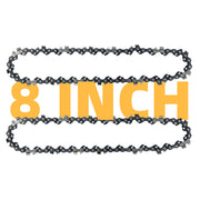 Fifchall front pack showing two 8-inch chains and model compatibility for quick replacement