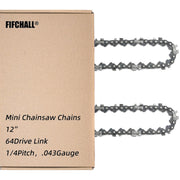 Fifchall front packaging showing two 12" chains and fit details for easy purchase