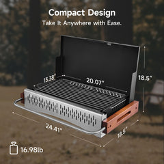 Filbee close-up of 304 stainless steel grate for durable food-safe cooking