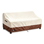 Finiboko front view of covered sofa showing complete weather protection