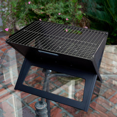 Fire Sense folded flat profile demonstrating compact portability and storage