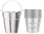 Firsgrill stainless galvanized bucket front view showing durable finish and shape