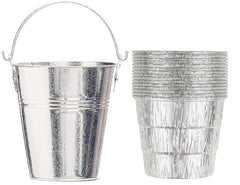 Firsgrill stainless galvanized bucket front view showing durable finish and shape