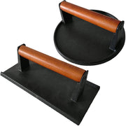 Firsgrill front product shot showing durable cast iron and benefit of longevity