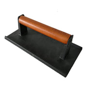 Firsgrill front view press on griddle showing durable cast iron and precise searing benefit