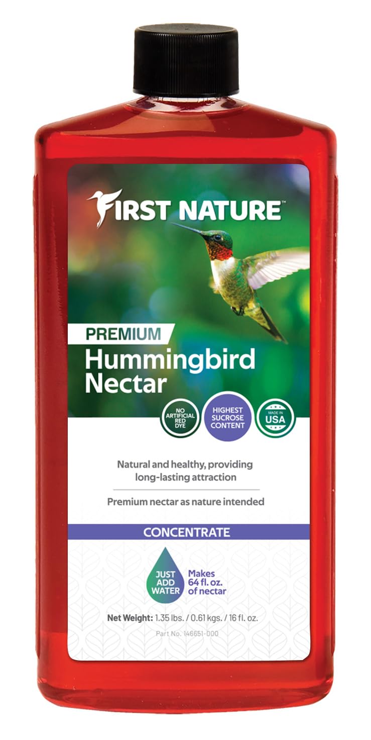 FIRST NATURE front label showing product name and size, clear mixing directions benefit