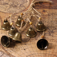 Fishknow witch bells hung on a door knob, functional chime for visitors