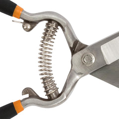 Fiskars handle detail with non-slip grip offering comfortable secure hold