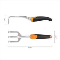 Fiskars ergonomic non-slip handle detail for comfortable control