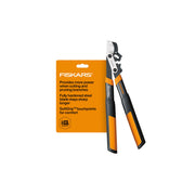Fiskars front view of 18-inch bypass lopper showing full tool and handles for reach