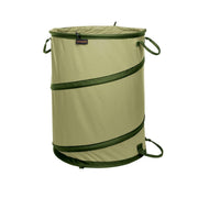 Fiskars Kangaroo front view showing 30-gallon capacity and stable base for easy hauling