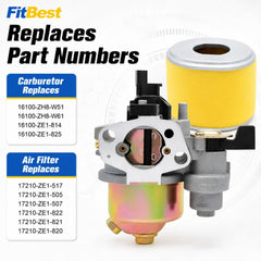 FitBest air filter assembled profile protecting engine from debris