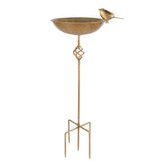 FJJYGYP front view bird bath showing shape and elegant finish, invites birds
