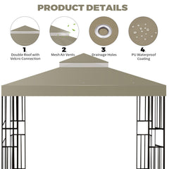 FLAGLY grommet and drainage detail preventing water pooling outdoors