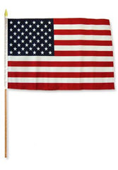 Flags Importer close-up of polyester fabric and sewn edge, durable look