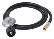 Flame King adapter front view showing full unit and benefits