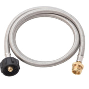 Flame King front view adapter hose showing full 5‑ft length for convenience