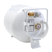 Flame King front view of horizontal tank showing compact profile and placement benefit