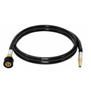 Flame King front view of quick-connect hose showing full assembly and ease of use